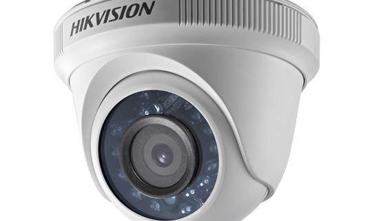 Hikvision DS-2CE56D1T-IR dome camera.