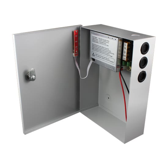 Power supply unit 12V 5A for security systems.